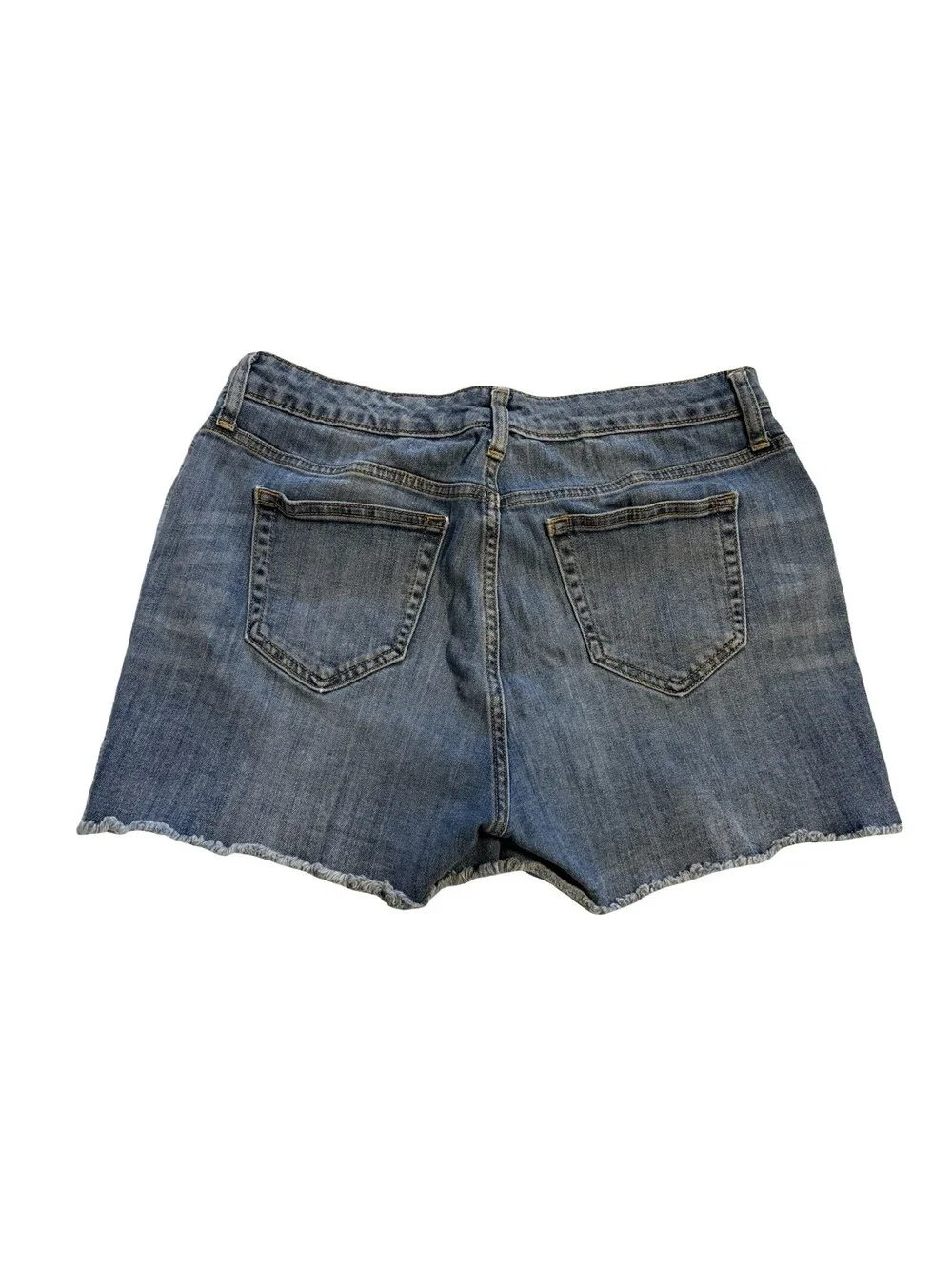 GAP Denim High Rise Jean Shorts Button Fly Size 10/30 raw hem